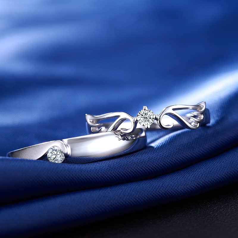 Cute Couple Rings Adjustable | Cute Couple Rings Silver | Kitten Ring  Silver Cute - Rings - Aliexpress
