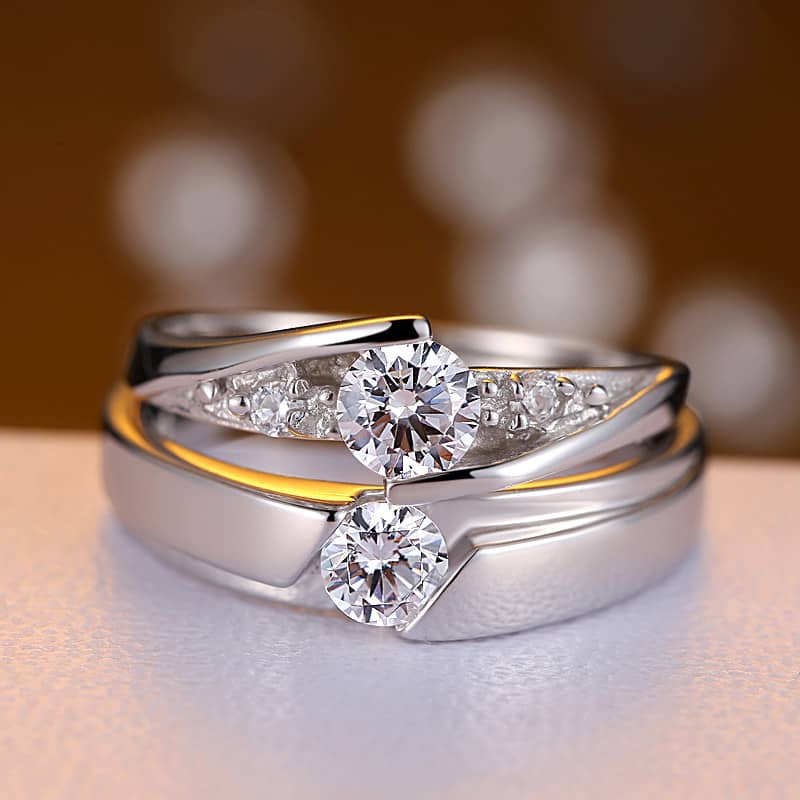 Couple Ring King Queen | Wedding Rings | Promise Ring - Fashion Engagement Ring  Couple - Aliexpress
