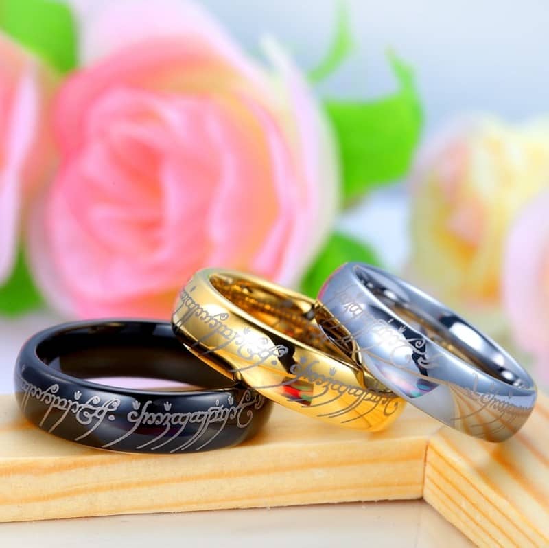 His and Hers Wedding Bands, Matching Wedding Bands Set, Diamond Wedding  Bands Set, Two Tone Gold Ring Set, Matching Wedding Band Set 