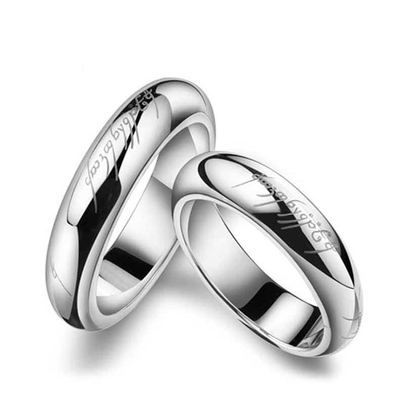 Lord of the Rings The One Ring Silver Plated Adjustable Novelty Ring -  Walmart.com