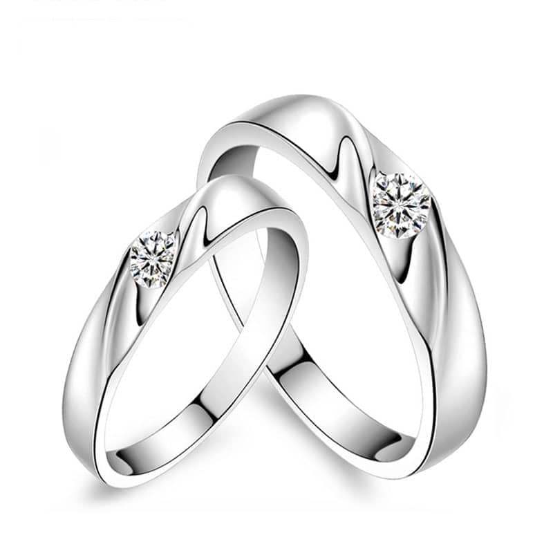 Yoursfs Promise Rings for Couples Silver Rings 925 India | Ubuy