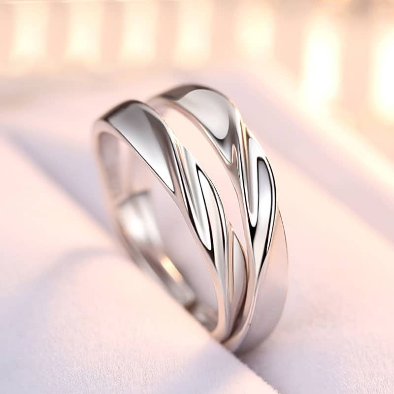 Unisex Platinum Diamond Couple Ring JL PT B-44 – Jewelove.US